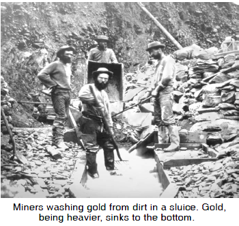 Miners washing gold
