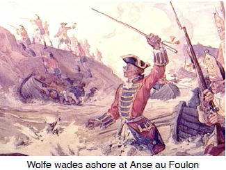 Wolfe wades ashore
