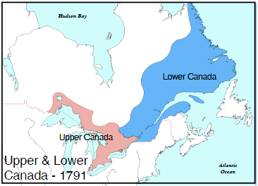 Upper & Lower Canada 1791