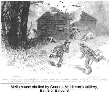 Metis house shelled