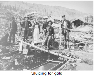 Sluicing for gold