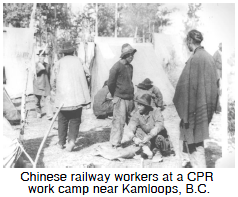 Chinese railway workers