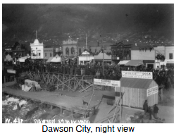 Dawson City, night view
