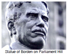 Statue of Borden on Parliament Hill