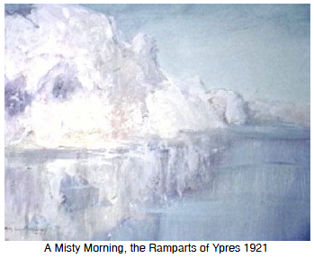 A Misty Morning, the Ramparts of Ypres 1921