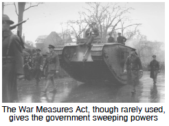 the war measures act