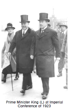 Prime Minister King (L) at Imperial Conference of 1923