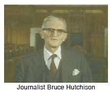 Journalist Bruce Hutchison