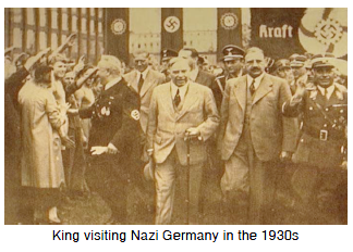 King visiting Nazi Germany in the 1930s