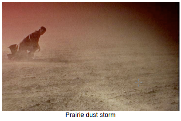 Prairie dust storm