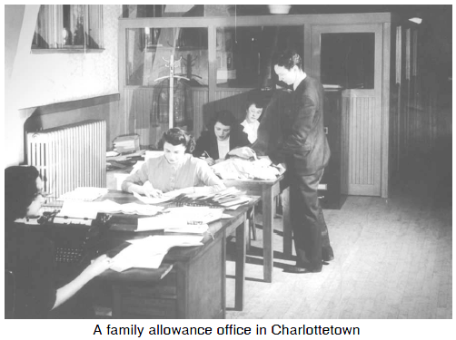 A family allowance office in Charlottetown