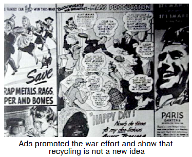 Ads promoted the war effort