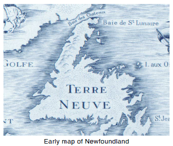 Early map of Newfoundland