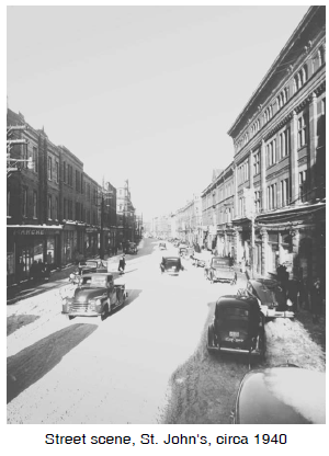 Street scene, St. John's, circa 1940