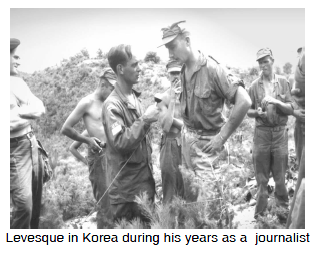 Levesque in Korea during his years as a journalist