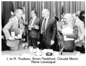 Trudeau, Brian Peckford, Claude Morin, René Levesque