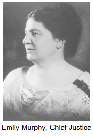 Emily Murphy, Chief Justice